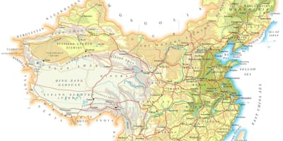 Չինաստանը տեղագրական քարտեզներ