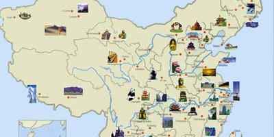 Չինաստանի տուրիստական քարտեզ
