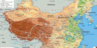 Աշխարհի քարտեզը չինական տարբերակը