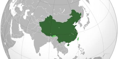 Չինաստանը աշխարհի քարտեզ