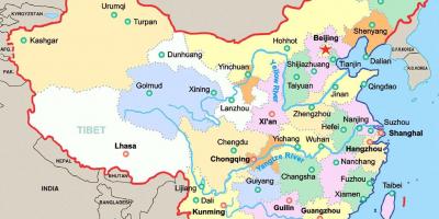 Չինաստանը քարտեզի վրա